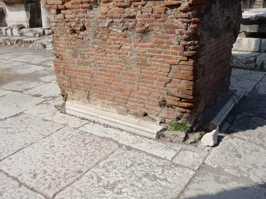 Arch of Augustus. May 2015. Marble on east and north faces of west side.
Photo courtesy of Buzz Ferebee.
