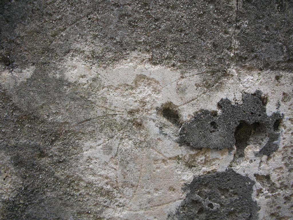 Porta Ercolano or Herculaneum Gate, Pompeii. May 2010. 
Geometric decoration from west wall at north end of east side. Photo courtesy of Ivo van der Graaff.

