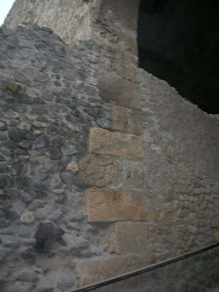 Porta Marina, Pompeii. May 2011. Detail from north wall of tunnel. Photo courtesy of Ivo van der Graaff.