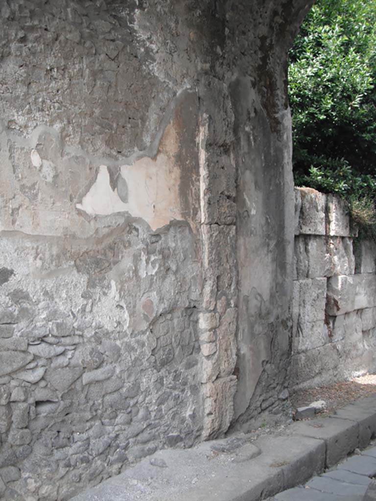 Nola Gate, Pompeii. June 2012. Looking east along north side of Gate. Photo courtesy of Ivo van der Graaff.