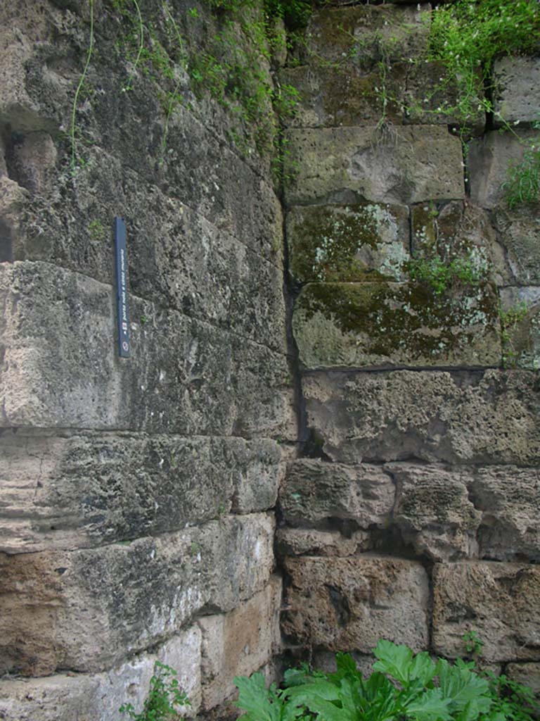 Nola Gate, Pompeii. May 2010. Detail from north wall at east end. Photo courtesy of Ivo van der Graaff.