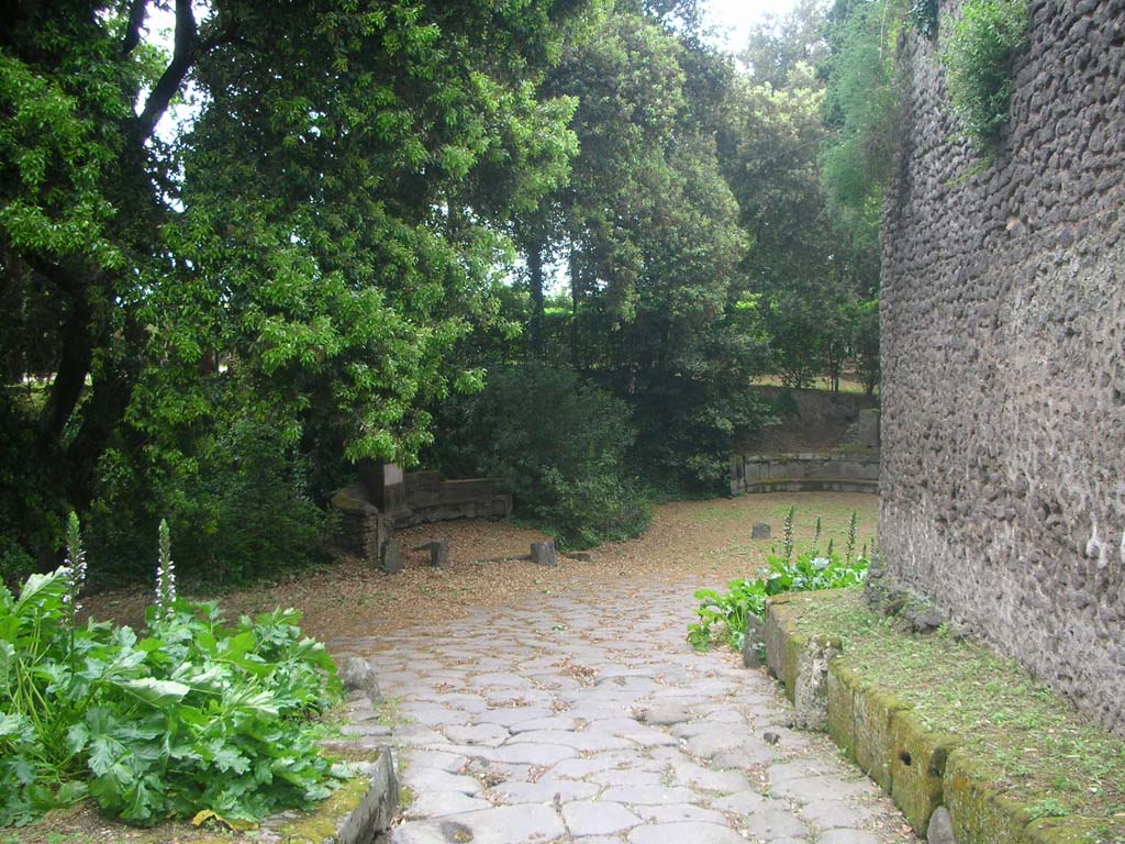 Nola Gate, Pompeii. May 2010. Looking east from east end of Nola Gate. Photo courtesy of Ivo van der Graaff.