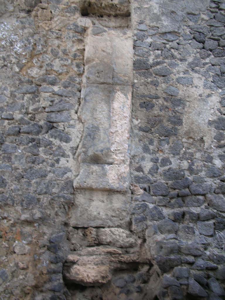 Porta di Nocera or Nuceria Gate, Pompeii. May 2010. 
Detail from east side of gate. Photo courtesy of Ivo van der Graaff.
