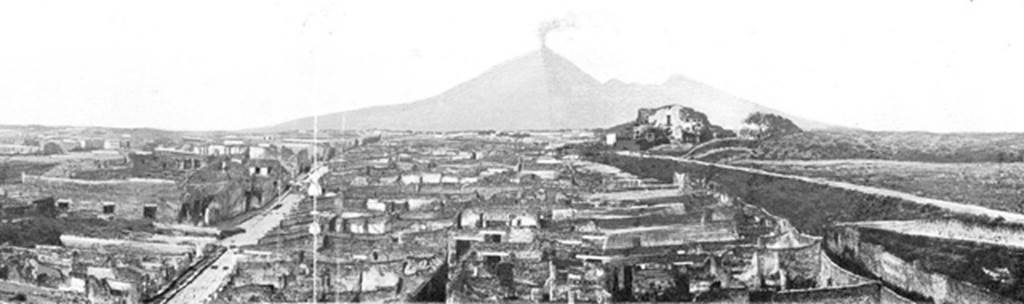 Porta di Stabia. About 1900. Looking north along Via Stabiana. Photo courtesy of Rick Bauer.