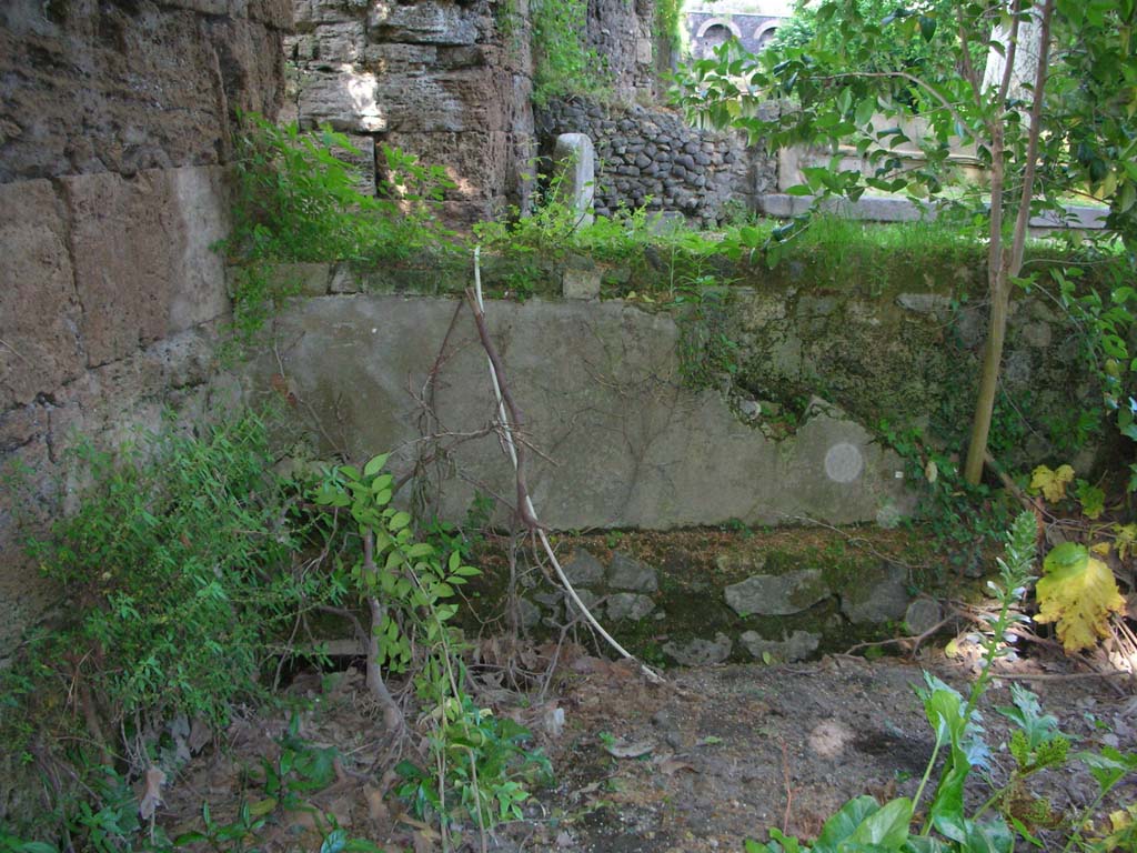 Porta Stabia, Pompeii. May 2010. Looking east towards rear of west wall at south end of gate. Photo courtesy of Ivo van der Graaff.