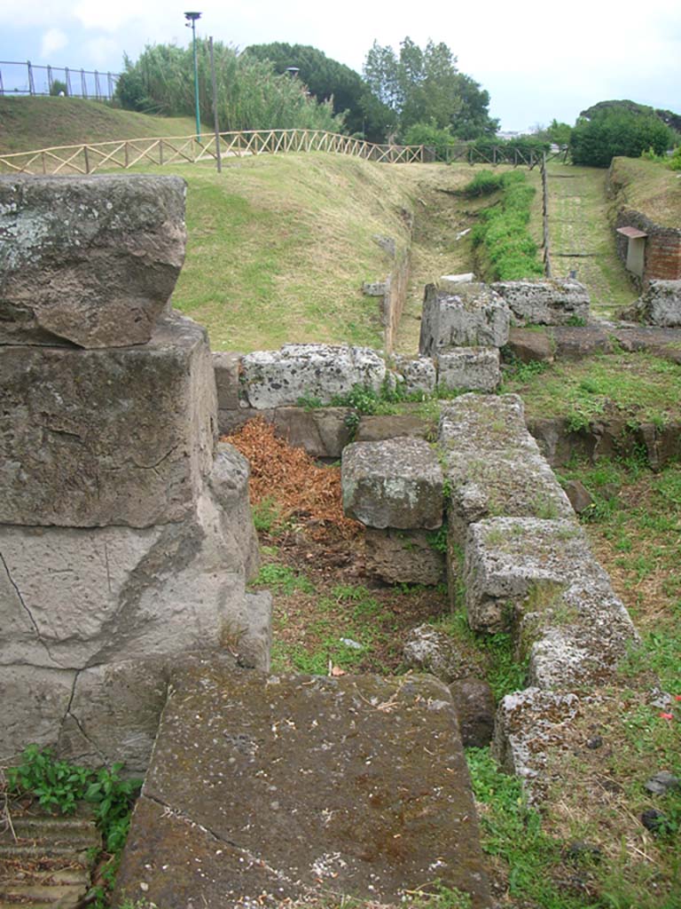 Vesuvian Gate Pompeii. May 2010. 
Looking east along south wall of tower area. Photo courtesy of Ivo van der Graaff.



