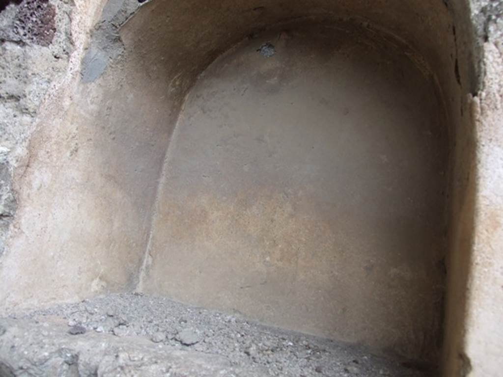 VI.9.7 Pompeii. March 2009. Room 15, arched niche in north wall.