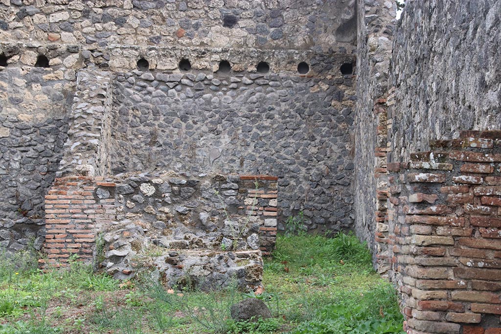 I.1.3 Pompeii, October 2024. Looking east towards doorway to room “f”, kitchen. Photo courtesy of Klaus Heese.