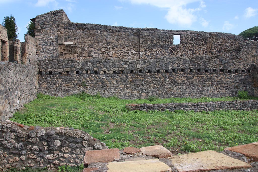 I.1.8 Pompeii. October 2024. Looking east in north-east corner. Photo courtesy of Klaus Heese.