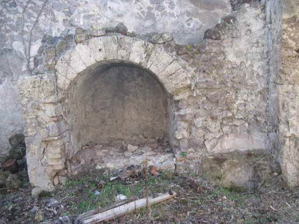 I.2.10 Pompeii. September 2010. Cupboard built under the space for the steps to upper floor. Photo courtesy of Drew Baker.
