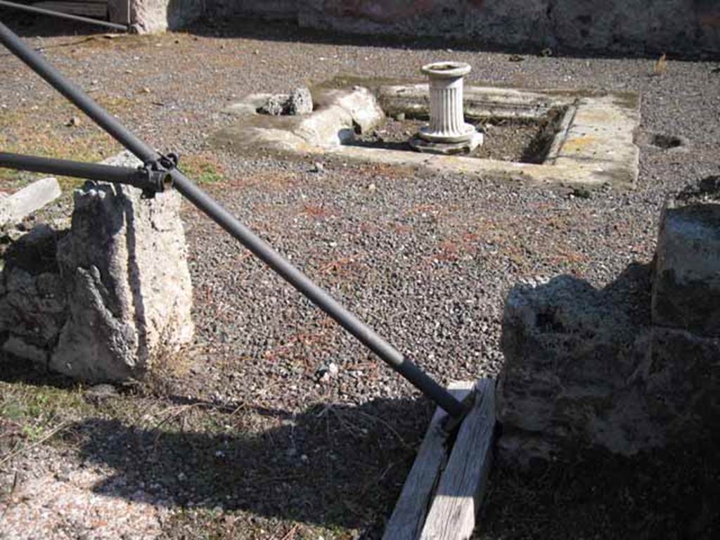 I.2.10 Pompeii. September 2010. Looking south from small cubiculum across atrium. Photo courtesy of Drew Baker.
