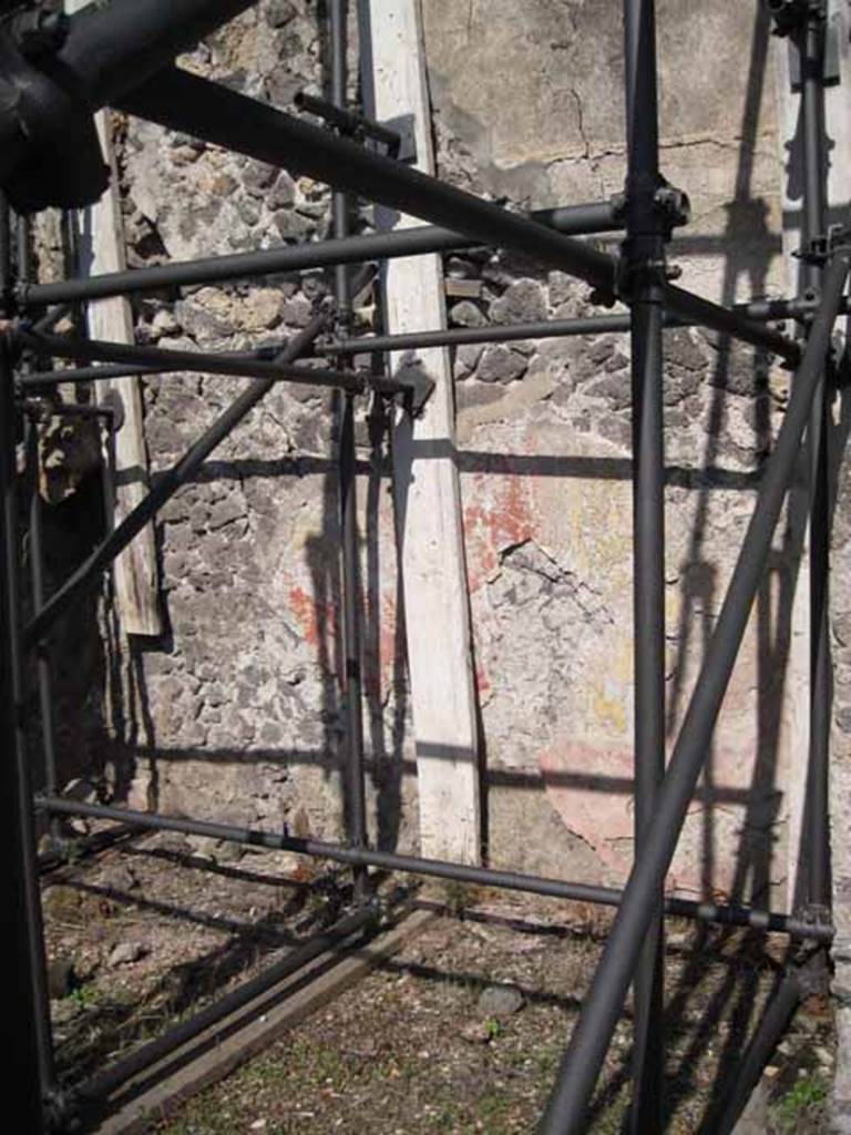 I.2.10 Pompeii. September 2010. East wall of ala or storeroom/cupboard in north-east corner of atrium. Photo courtesy of Drew Baker.
