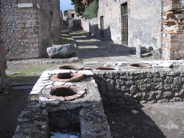 I.2.18 Pompeii.  March 2009. Rear rooms, taken from doorway to I.2.17