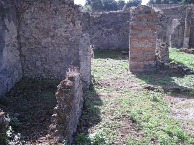 I.2.24 Pompeii. December 2006. Looking south to three rooms on south side of peristyle