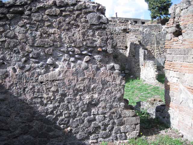 I.2.24 Pompeii. September 2010. South wall of the large room on south side of atrium. Photo courtesy of Drew Baker.
