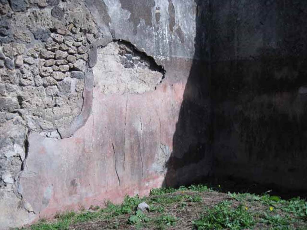 I.2.28 Pompeii. September 2010. East wall and south-east corner of room on east side of corridor. Photo courtesy of Drew Baker.
