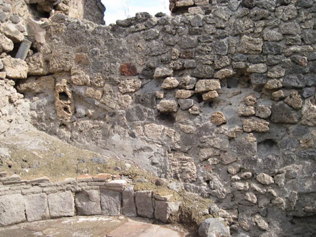 I.3.1 Pompeii. September 2010. Looking east towards east wall and oven internal north-east corner. Photo courtesy of Drew Baker.
