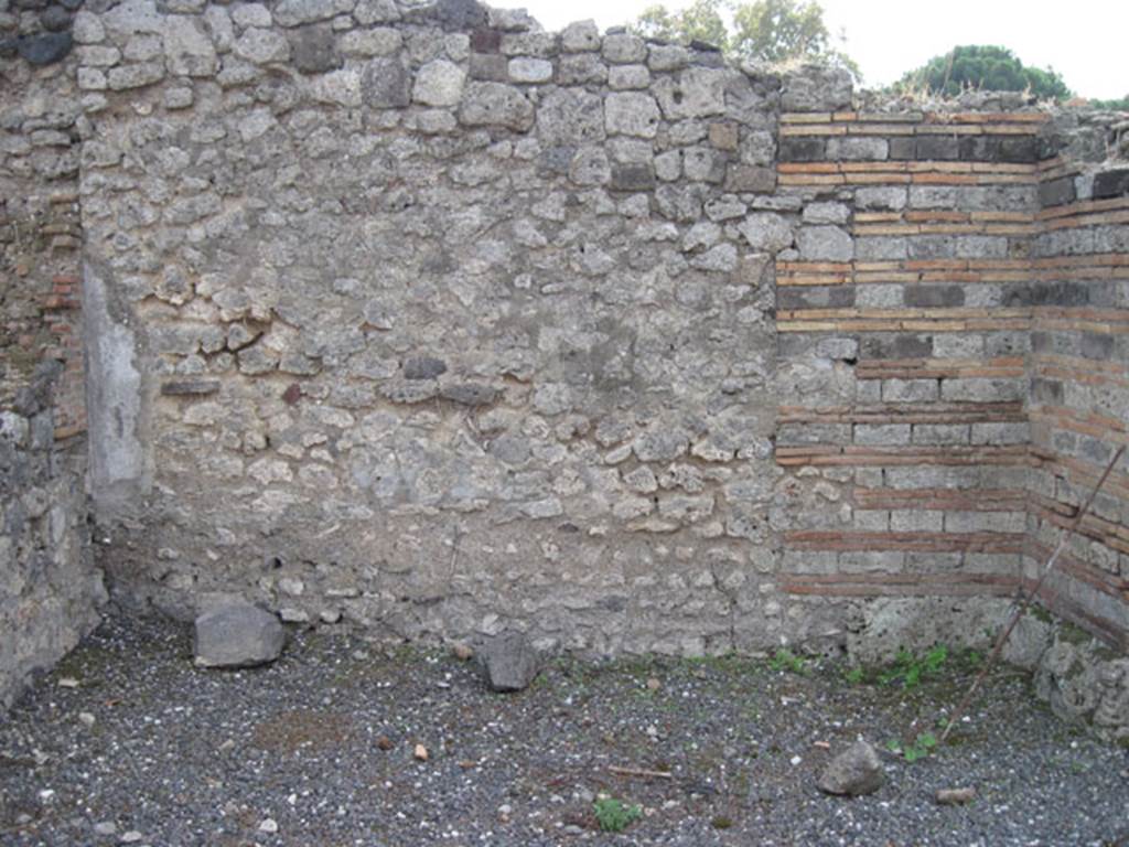 I.3.1 Pompeii. September 2010. Looking towards south wall of bakery shop. Photo courtesy of Drew Baker.