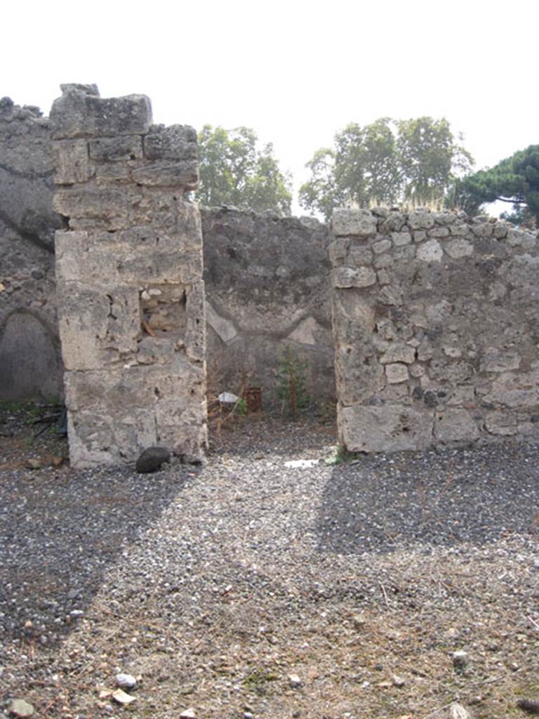 I.3.3 Pompeii. September 2010. Looking south across atrium to central doorway in south wall. According to Fiorelli this would have been a cubiculum. Photo courtesy of Drew Baker.
