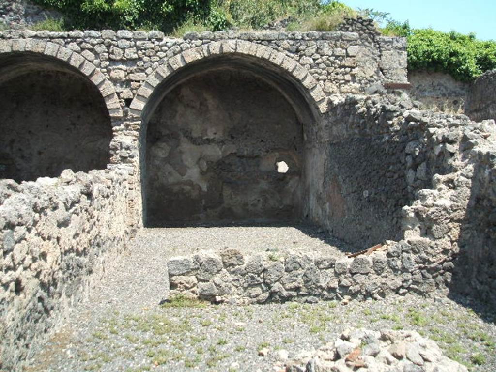 I.3.5 Pompeii. May 2005. Looking east into rear room.