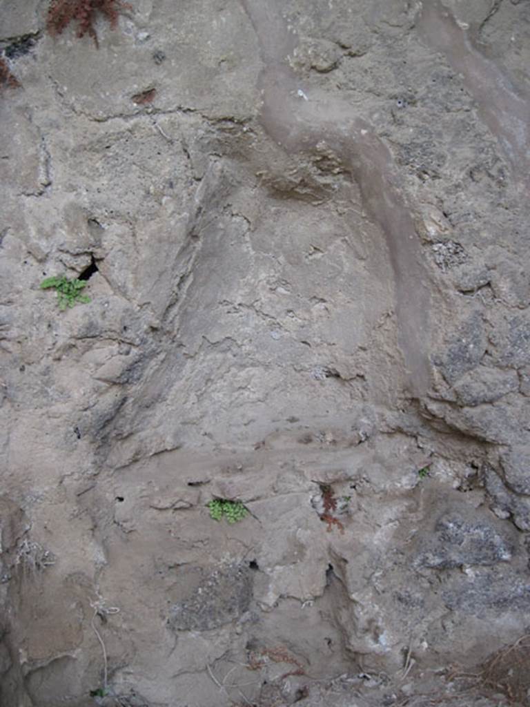 I.3.6 Pompeii. September 2010. Detail of niche on east wall of rear room. Photo courtesy of Drew Baker.