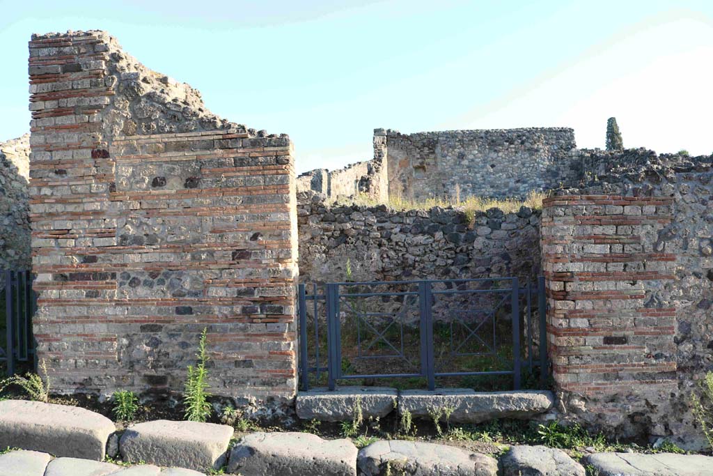 I.3.7 Pompeii. December 2018. Looking east across Via Stabiana towards entrance doorway. Photo courtesy of Aude Durand.