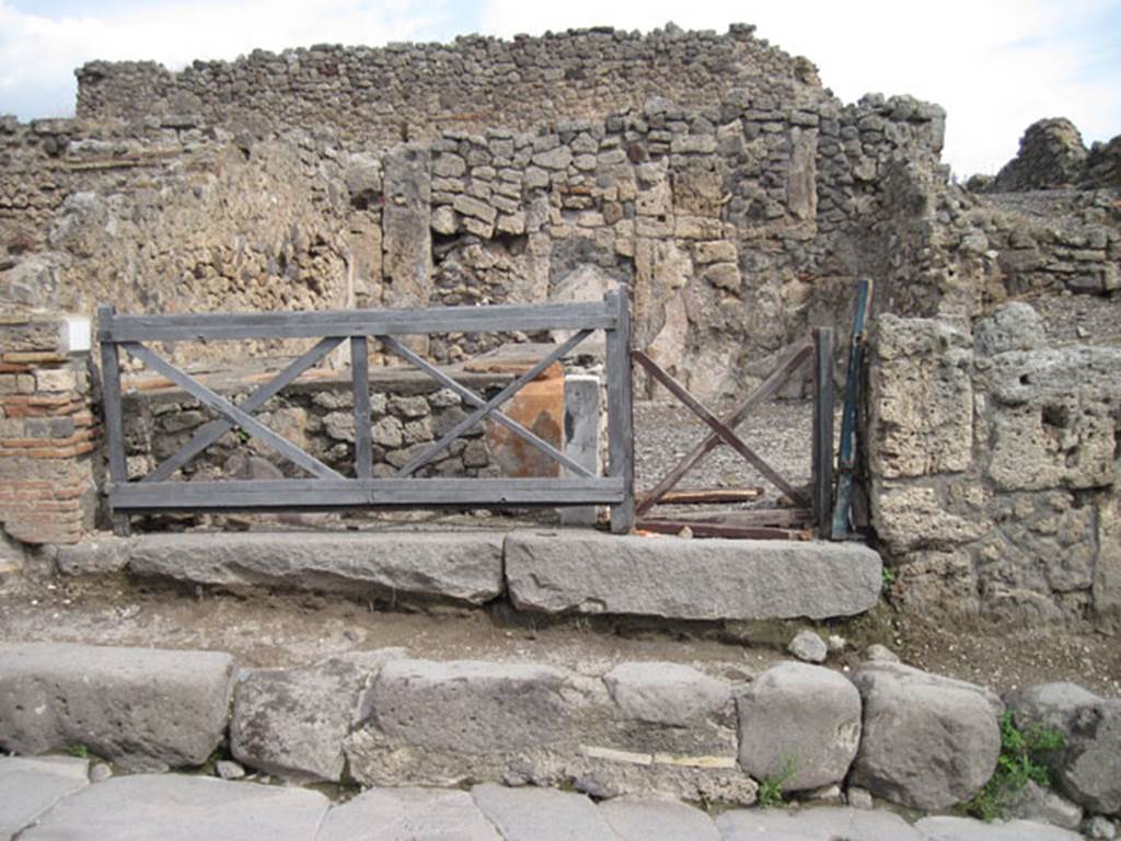 I.3.11 Pompeii. September 2010. Looking east across Via Stabiana towards entrance doorway. Photo courtesy of Drew Baker.
