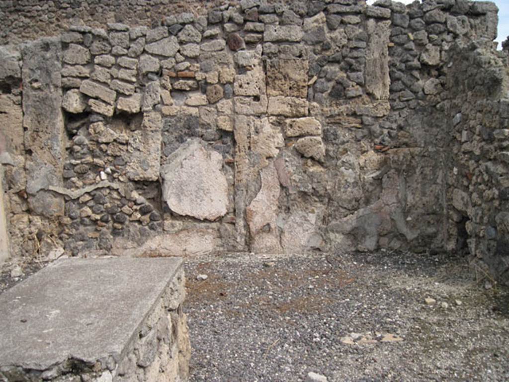 I.3.11 Pompeii. September 2010. Looking east into bar-room from street entrance. Photo courtesy of Drew Baker.