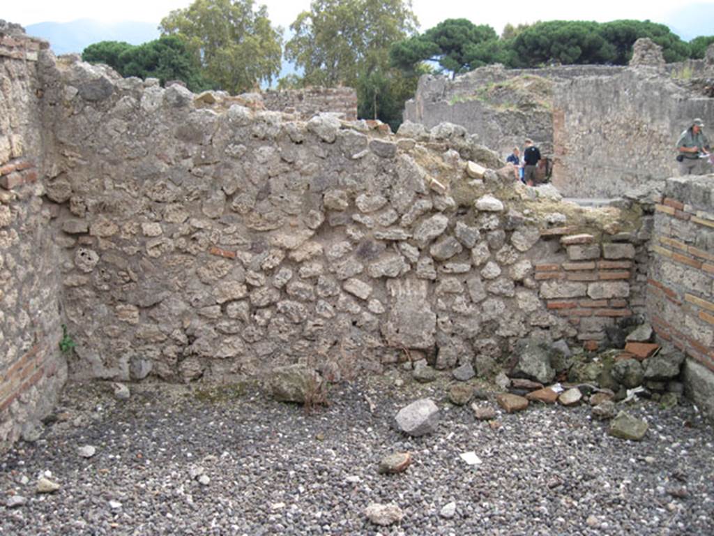 I.3.12 Pompeii. September 2010. South wall of shop-room. Photo courtesy of Drew Baker.