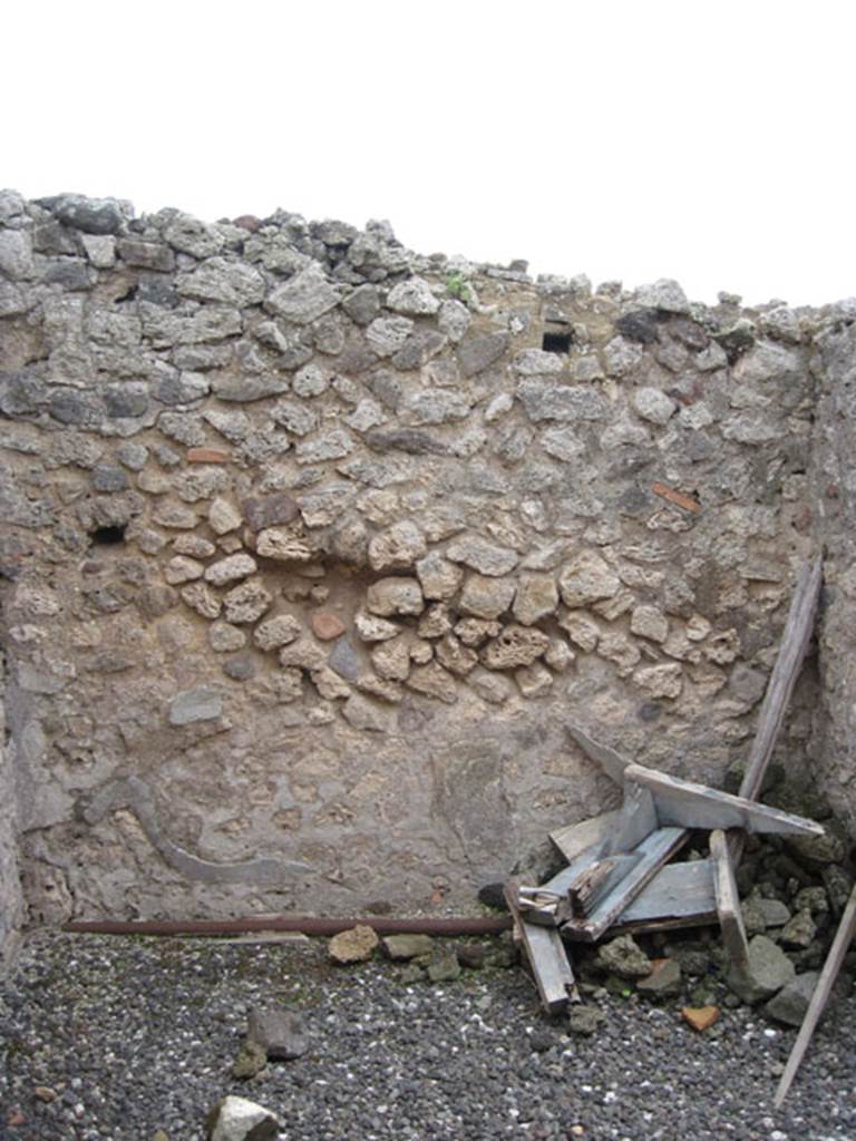 I.3.12 Pompeii. September 2010. South wall in rear room on south-east corner. Photo courtesy of Drew Baker.