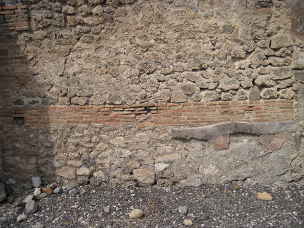 I.3.12 Pompeii. September 2010. North wall of shop-room. Photo courtesy of Drew Baker.