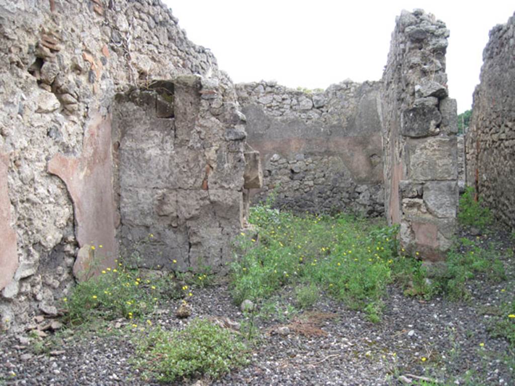 I.3.14 Pompeii. September 2010. Looking south towards doorway to room on east side of the corridor. Photo courtesy of Drew Baker.
