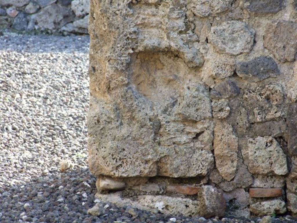 I.3.15 Pompeii.  December 2007.  South wall of fullonica.  Detail.