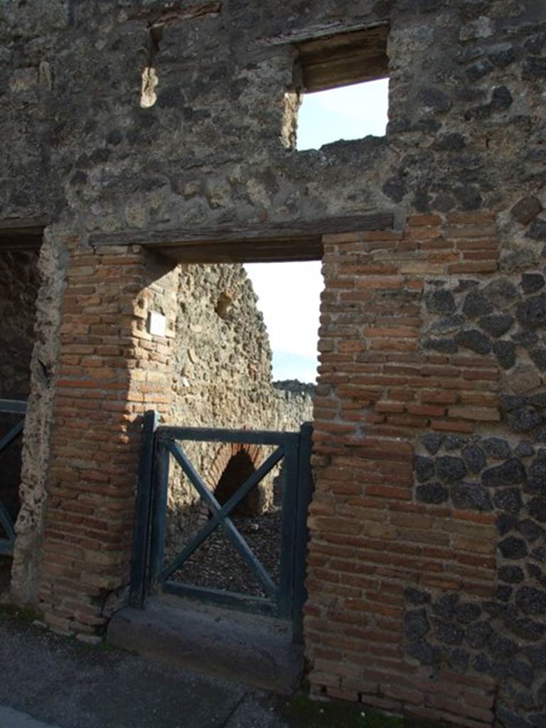 I.3.16 Pompeii. December 2007. Entrance on Vicolo del Menandro.