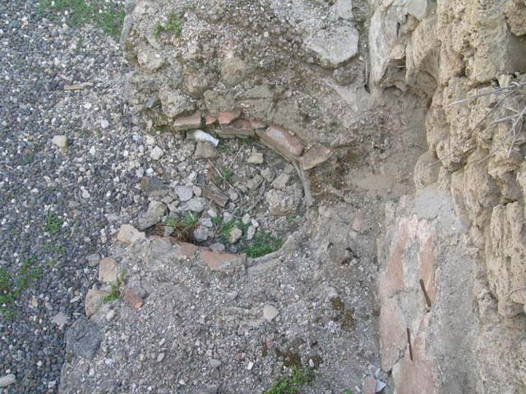 I.3.16 Pompeii. June 2005. Looking down on area of boiler. Photo courtesy of Nicolas Monteix.