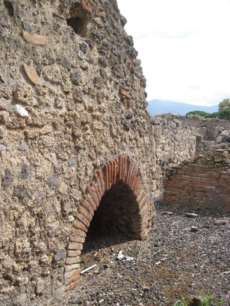 I.3.16 Pompeii. September 2010. Looking towards south-east corner and corridor leading to two rear rooms. Photo courtesy of Drew Baker.