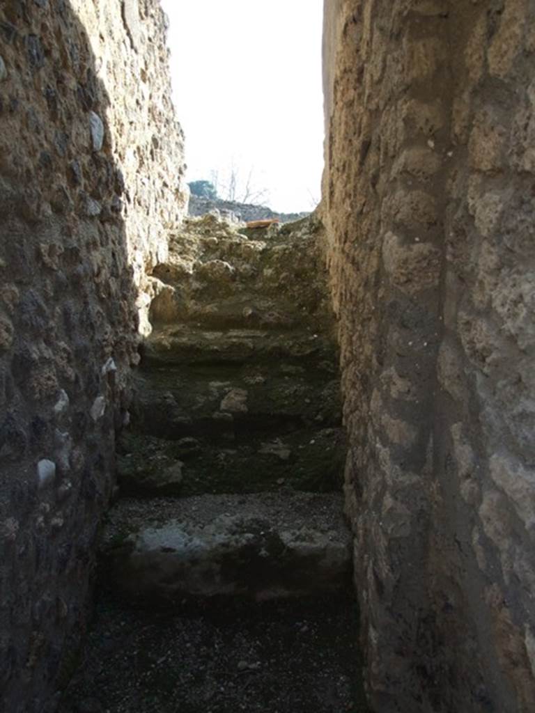 I.3.17 Pompeii. December 2007. Looking south at steps to upper floor.