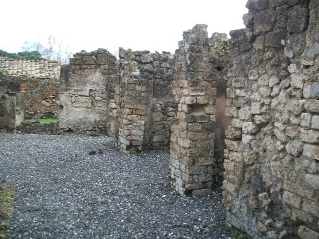 I.3.23 Pompeii. December 2006. Rooms on west side of atrium.