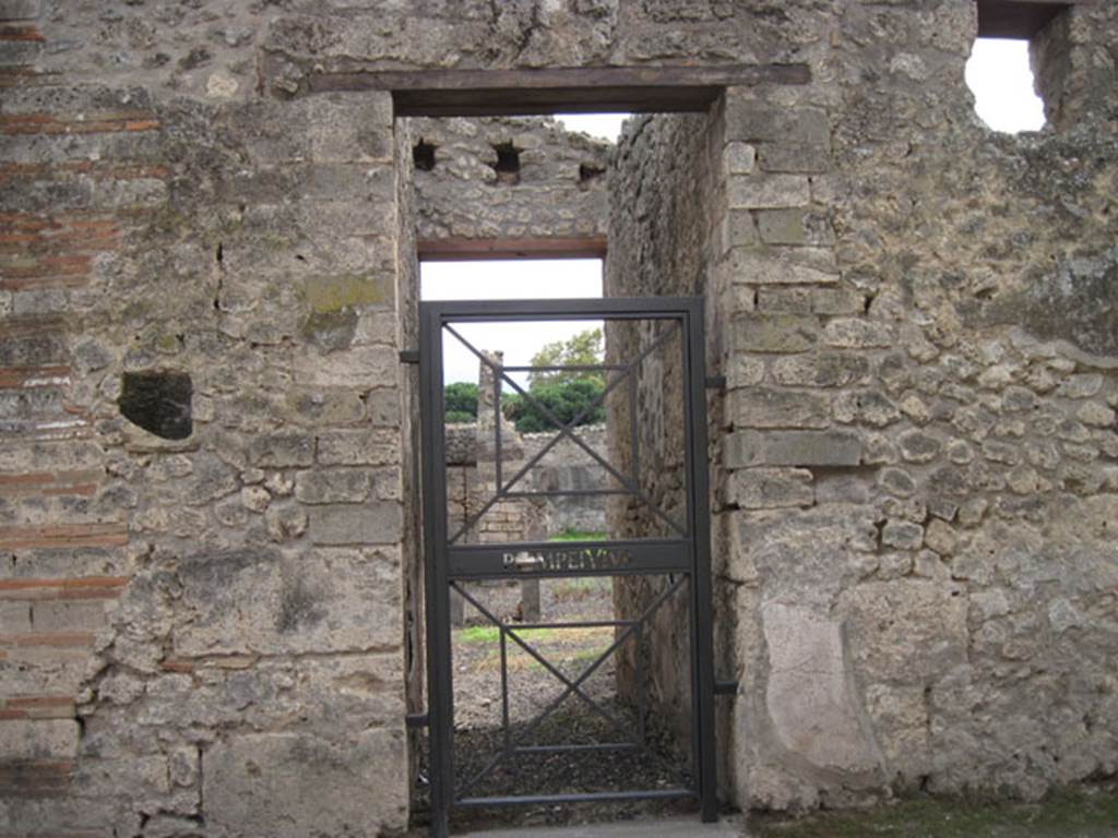 I.3.24 Pompeii. September 2010. Looking south towards entrance doorway. Photo courtesy of Drew Baker.