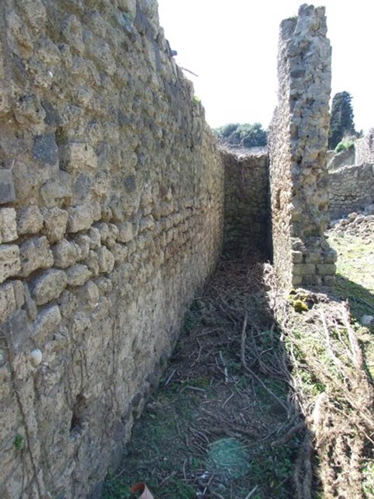 I.3.27 Pompeii.  March 2009.  Steps to upper floor. Looking west.