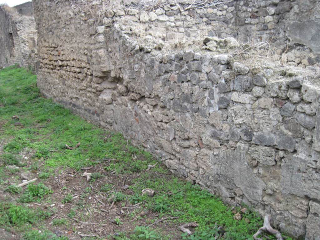 I.3.27 Pompeii. September 2010. Looking towards south wall and south-east corner of doorway to bakery room. Photo courtesy of Drew Baker.
