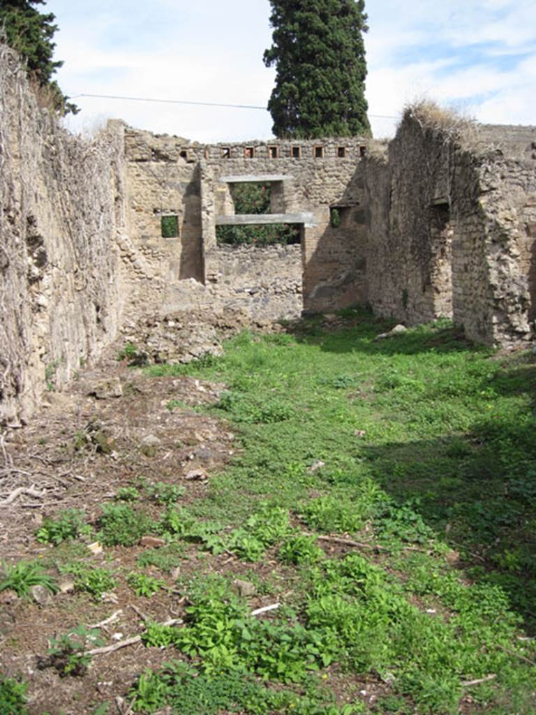 I.3.27 Pompeii. September 2010. Looking east across bakery room, from western end. Photo courtesy of Drew Baker.