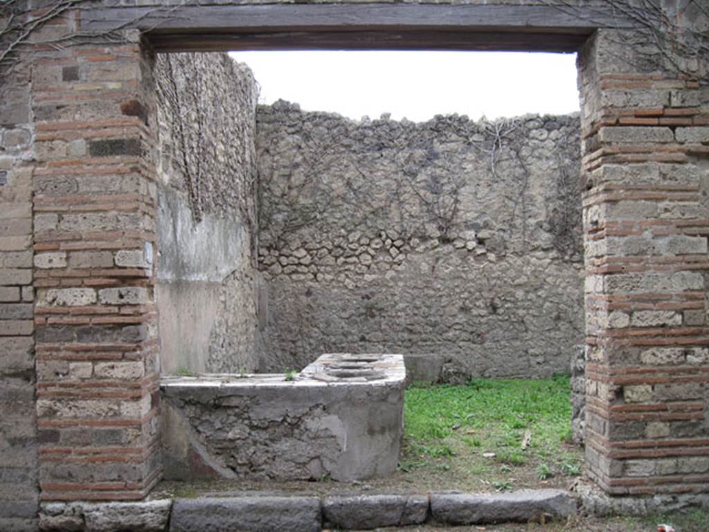 I.3.28 Pompeii. September 2010. Looking west towards entrance doorway. Photo courtesy of Drew Baker.