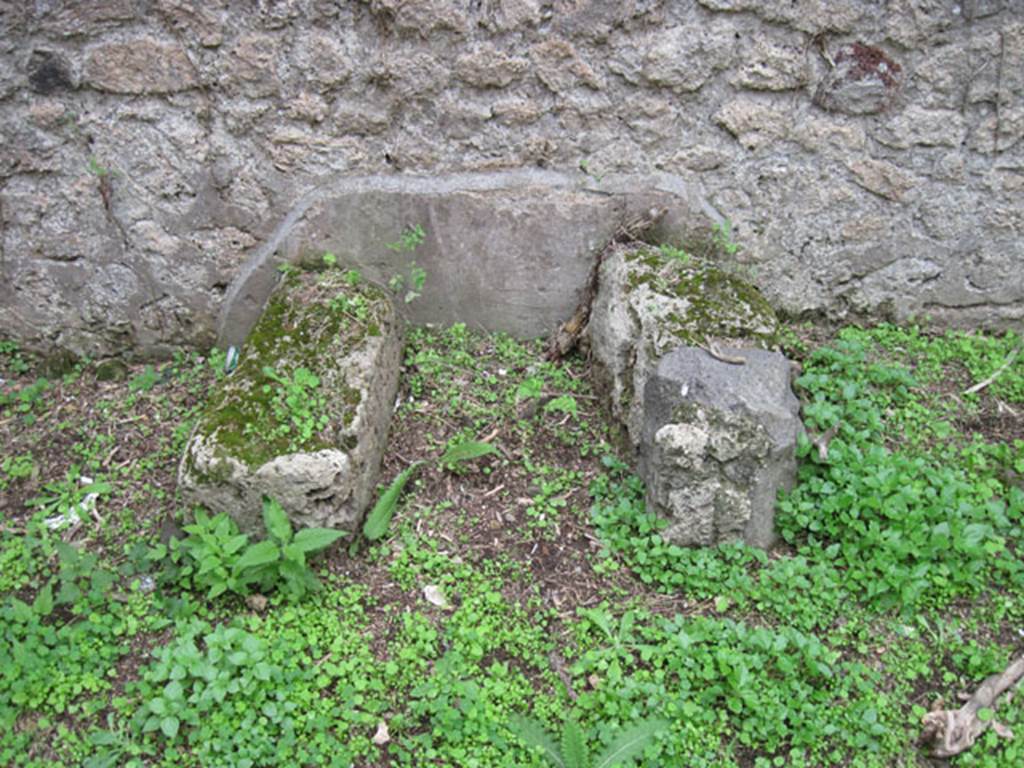 I.3.28 Pompeii. September 2010. Looking west towards feature on west wall. Photo courtesy of Drew Baker.