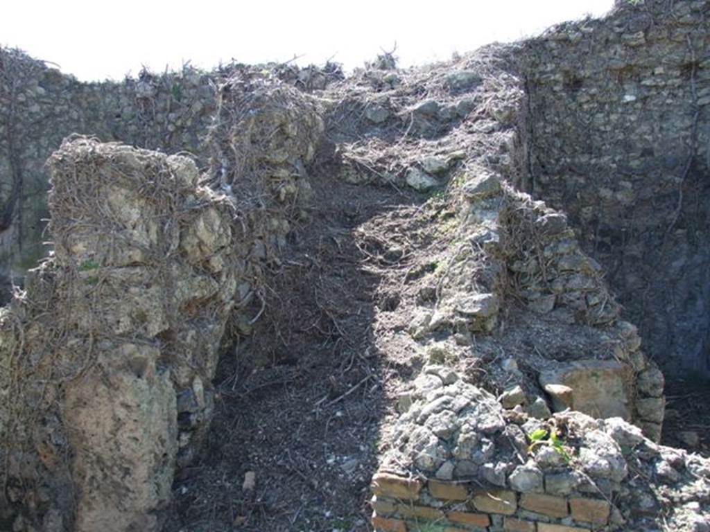 I.3.30 Pompeii.  March 2009. Room 2.  Stairs to upper floor.