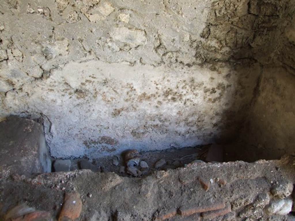 I.3.31 Pompeii.  March 2009.  West side of entrance room.  Vat or basin.