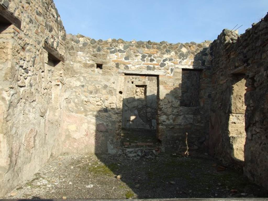 I.4.4 Pompeii. December 2007. Looking east towards doorway to rear room.