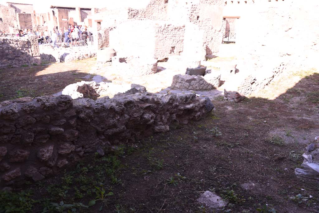 I.4.12 Pompeii. October 2019. Room f, looking north-west across bakery room, b.
Foto Tobias Busen, ERC Grant 681269 DCOR.
