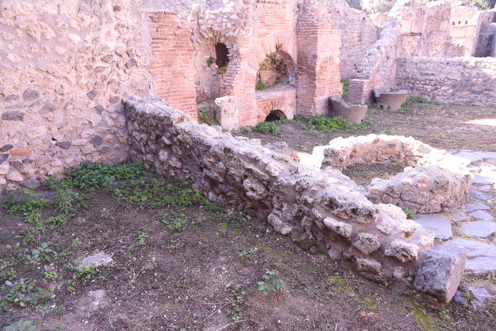 I.4.12 Pompeii. October 2019. Room f, looking south-west into bakery room, b.
Foto Tobias Busen, ERC Grant 681269 DCOR.
