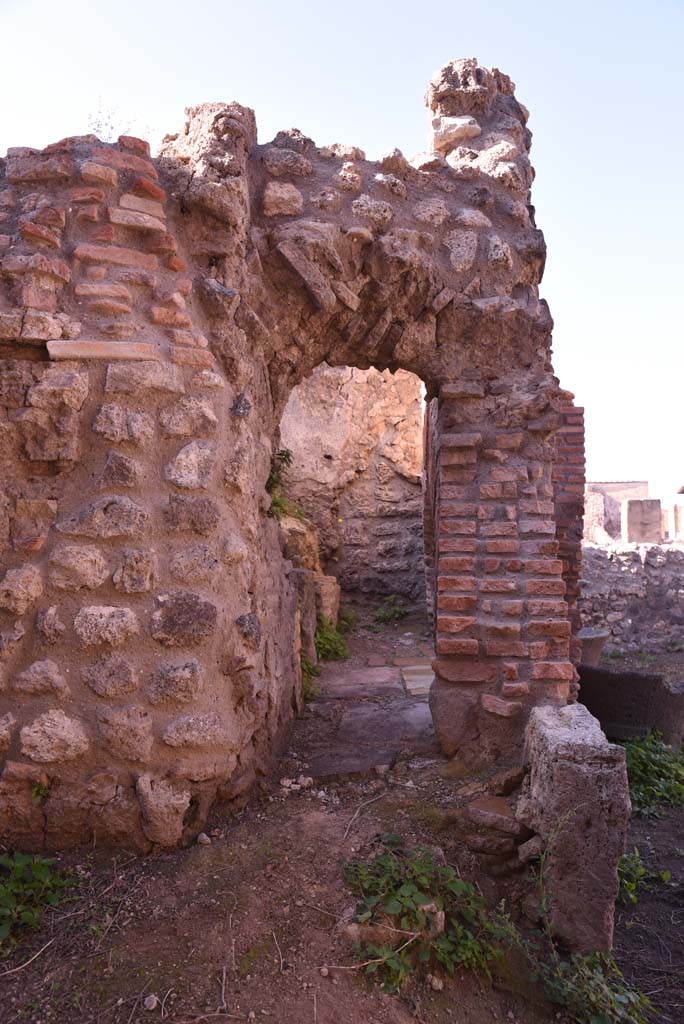 I.4.12 Pompeii. October 2019. Detail from east side of oven.
Foto Tobias Busen, ERC Grant 681269 DÉCOR.
